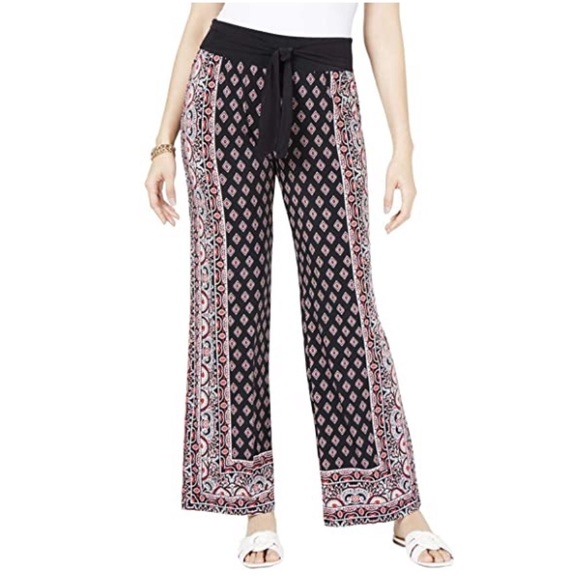 INC International Concepts Pants - INC International Concepts paisley palazzo pants